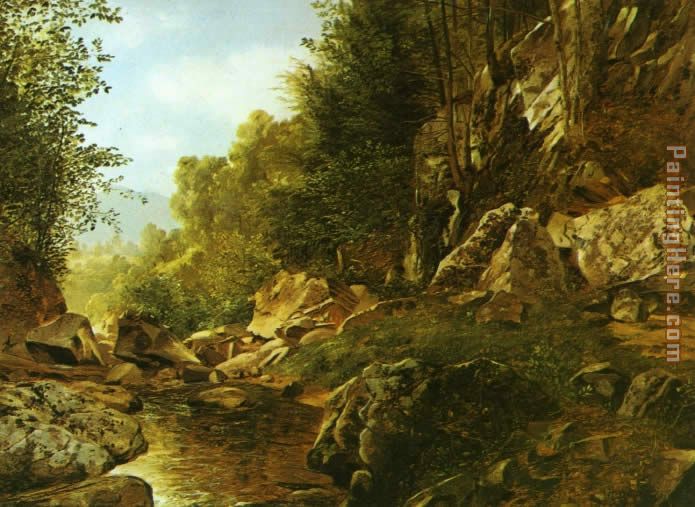 In the Catskills painting - Alexander Helwig Wyant In the Catskills art painting